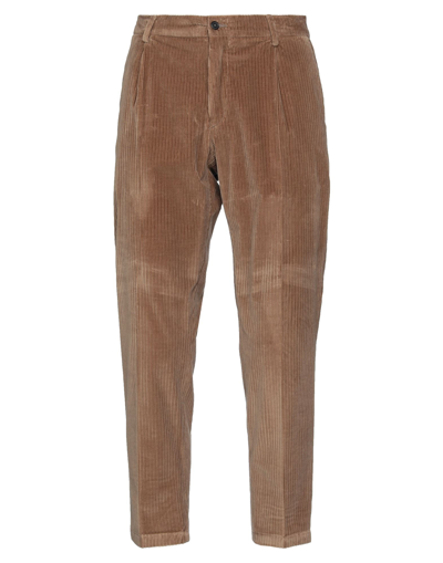 Shop Be Able Man Pants Camel Size 35 Cotton, Elastane In Beige
