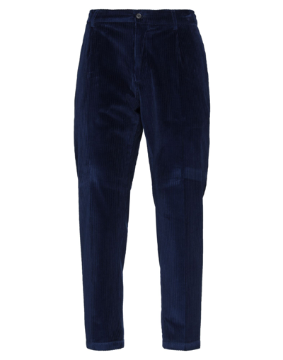 Shop Be Able Man Pants Midnight Blue Size 35 Cotton, Elastane