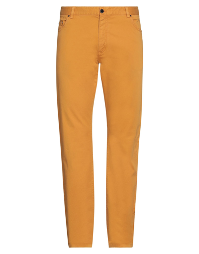 Shop Paul & Shark Man Pants Ocher Size 40 Cotton, Elastane In Yellow
