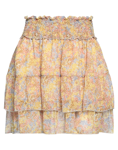 Shop Na-kd Woman Mini Skirt Ocher Size 6 Polyester In Yellow