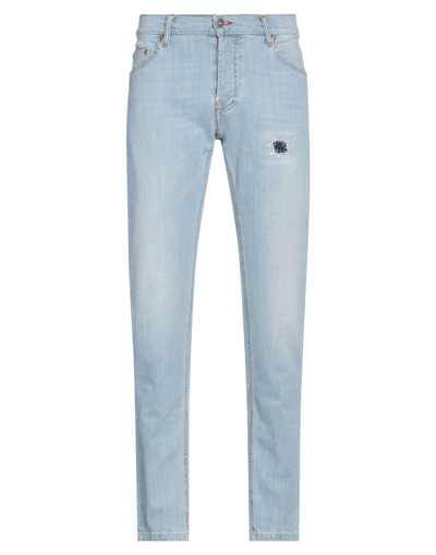 Shop Grey Daniele Alessandrini Man Jeans Blue Size 31 Cotton, Elastane