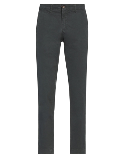 Shop Groowe Man Pants Lead Size 28 Cotton, Elastane In Grey