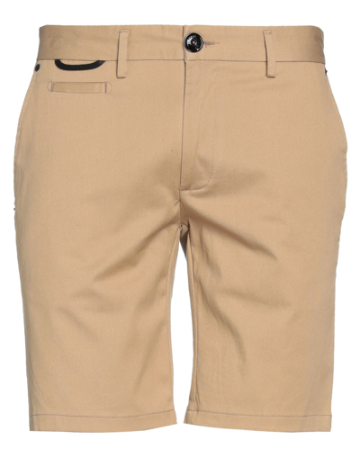Shop Pmds Premium Mood Denim Superior Man Shorts & Bermuda Shorts Sand Size 30 Cotton, Elastane In Beige