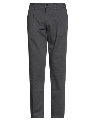 Shop Re-hash Re_hash Man Pants Lead Size 33 Cotton, Polyester, Polyamide, Elastane In Grey