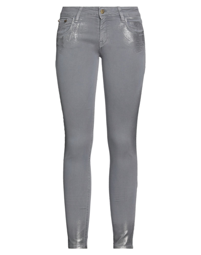 Shop Cycle Woman Pants Light Grey Size 28 Cotton, Elastane