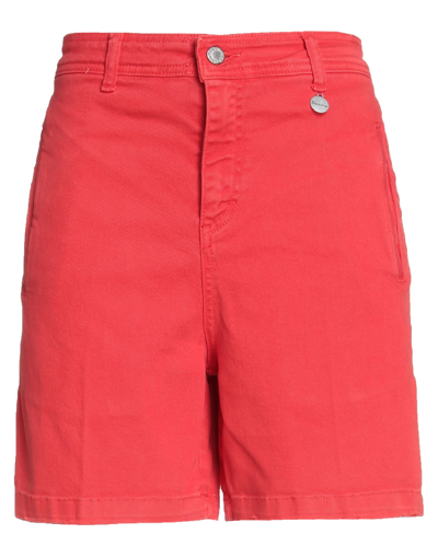 Shop Berna Woman Shorts & Bermuda Shorts Red Size 6 Cotton, Elastane