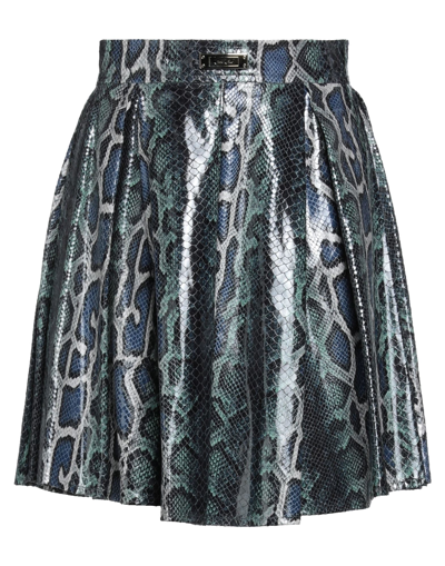 Shop Betty Blue Woman Mini Skirt Dark Green Size 4 Polyester