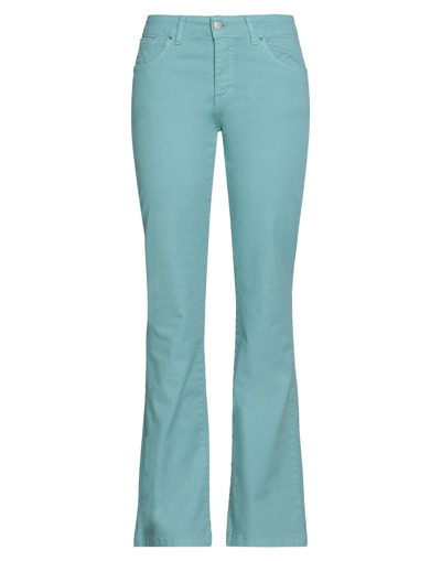 Shop Dodici22 Woman Jeans Turquoise Size S Cotton, Elastane In Blue