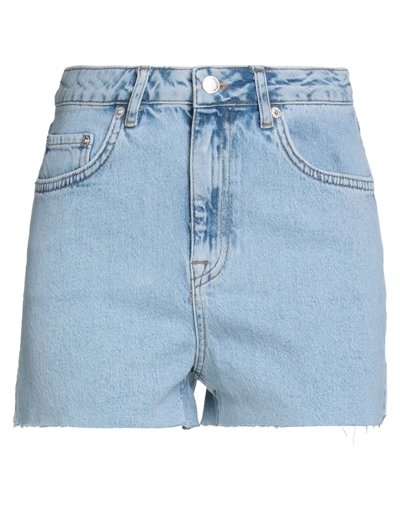 Shop Na-kd Woman Denim Shorts Blue Size 8 Cotton, Elastane