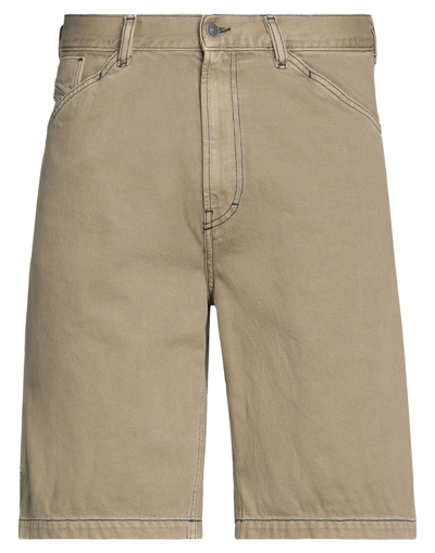 Shop Diesel Man Shorts & Bermuda Shorts Military Green Size 32 Cotton