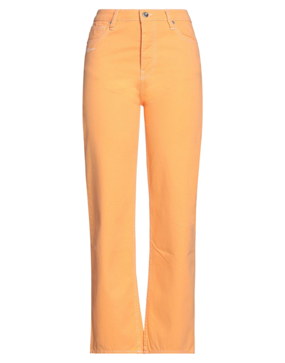 Shop Gertrude + Gaston Woman Pants Apricot Size 27 Cotton In Orange