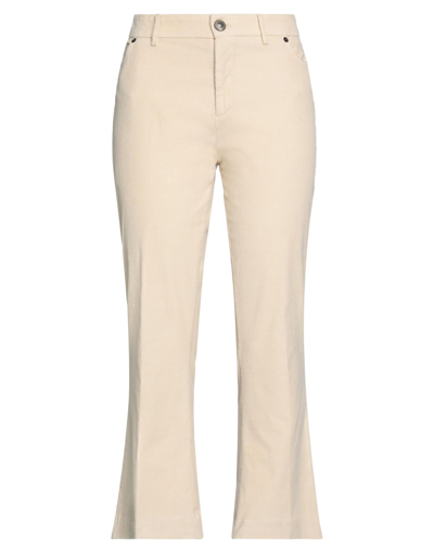 Shop Berwich Woman Pants Beige Size 6 Cotton, Elastane