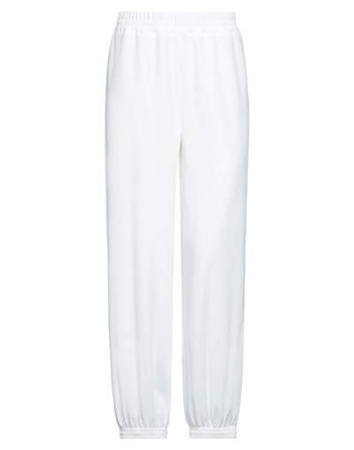 Shop Mariuccia Woman Pants White Size Xs Polyester, Elastane