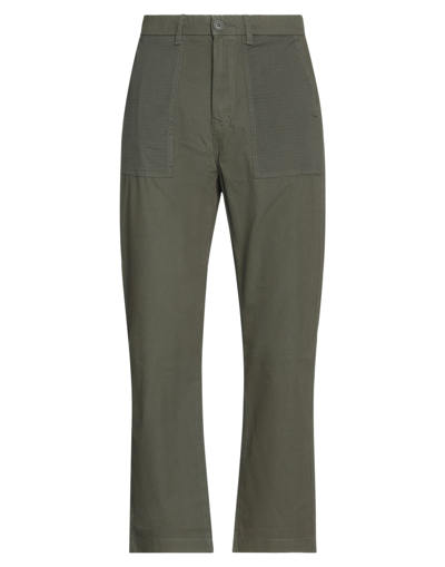 Shop Solid ! Man Pants Military Green Size 36w-32l Cotton