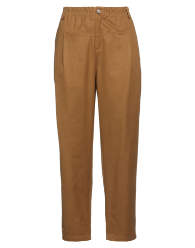 Shop Anonyme Designers Woman Pants Camel Size 6 Cotton, Polyester, Polyamide In Beige