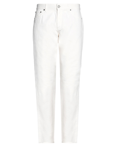 Shop Ermenegildo Zegna Zegna Man Denim Pants White Size 40 Cotton