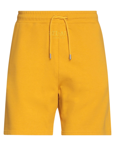 Shop Bel-air Athletics Man Shorts & Bermuda Shorts Ocher Size S Cotton In Yellow