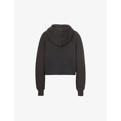 Shop Lululemon Scuba Brand-embroidered Cotton-blend Hoody In Black