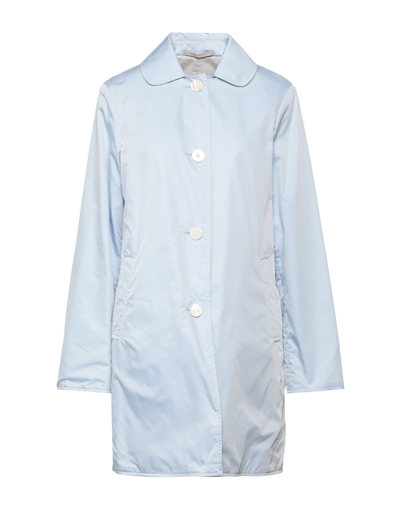 Shop Jan Mayen Woman Overcoat & Trench Coat Sky Blue Size 14 Polyester