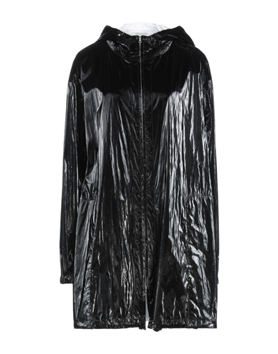 Shop Dries Van Noten Woman Overcoat & Trench Coat Black Size S Polyethylene, Polyurethane