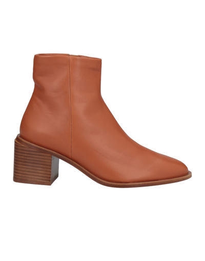 Shop Clergerie Ankle Boots In Tan