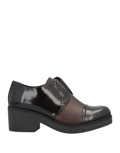 Shop Mercante Di Fiori Woman Loafers Dark Brown Size 6 Soft Leather