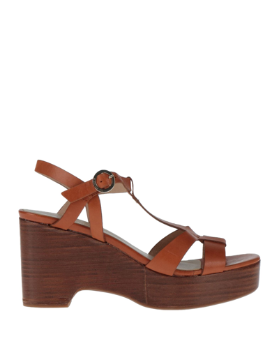 Marcela Yil Sandals In Rust | ModeSens