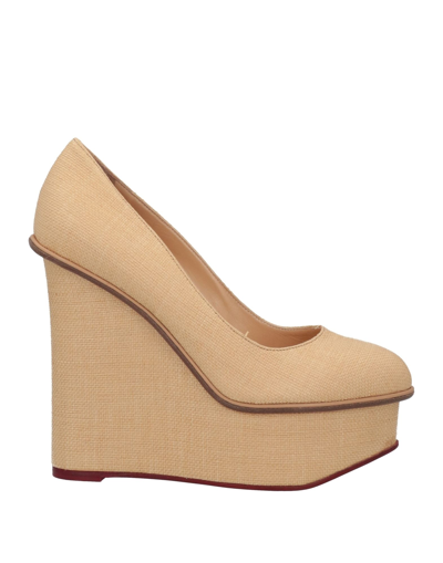Shop Charlotte Olympia Pumps In Sand