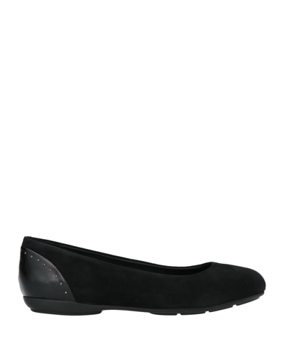 Shop Geox Woman Ballet Flats Black Size 6 Soft Leather