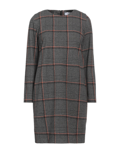 Shop Emma & Gaia Woman Mini Dress Lead Size 10 Polyester, Cotton In Grey