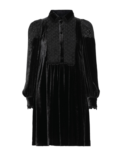 Shop Giovanni Bedin Woman Mini Dress Black Size 4 Viscose, Silk, Polyester