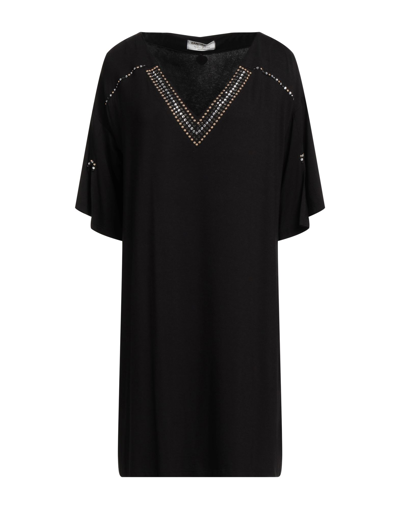 Shop Ean 13 Woman Mini Dress Black Size 6 Viscose, Elastane