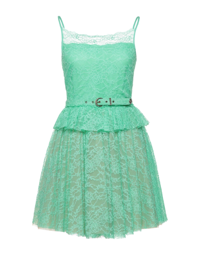 Shop Versace Jeans Couture Woman Mini Dress Green Size 4 Polyamide, Elastane
