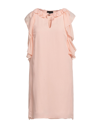 Shop Atos Lombardini Woman Mini Dress Light Pink Size 4 Acetate, Silk