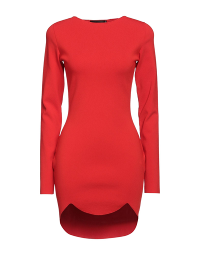 Shop Dsquared2 Woman Mini Dress Red Size L Viscose, Polyamide