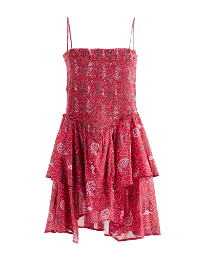 Shop Isabel Marant Étoile Marant Étoile Woman Mini Dress Red Size 8 Cotton