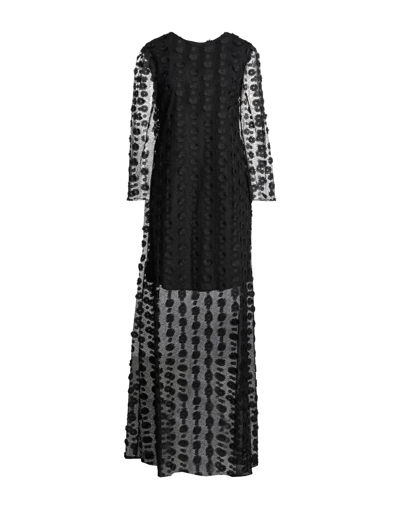 Shop Be Blumarine Woman Long Dress Black Size 6 Polyester