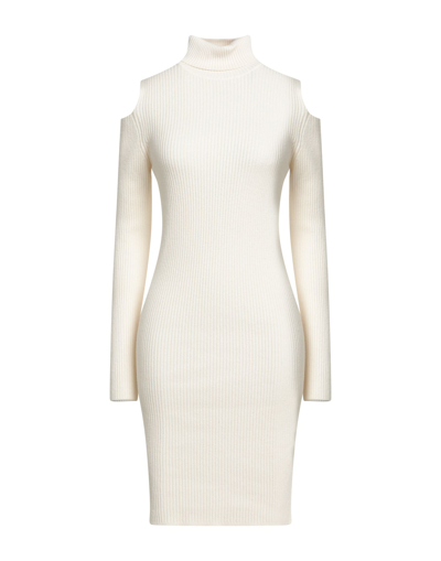 Shop Angela Davis Short Dresses In Ivory