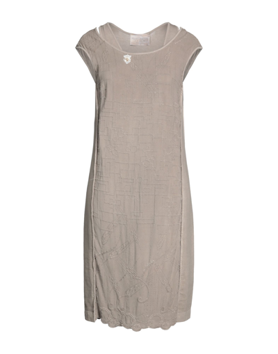 Shop Elisa Cavaletti By Daniela Dallavalle Woman Mini Dress Dove Grey Size 6 Cotton, Elastane, Viscose, P