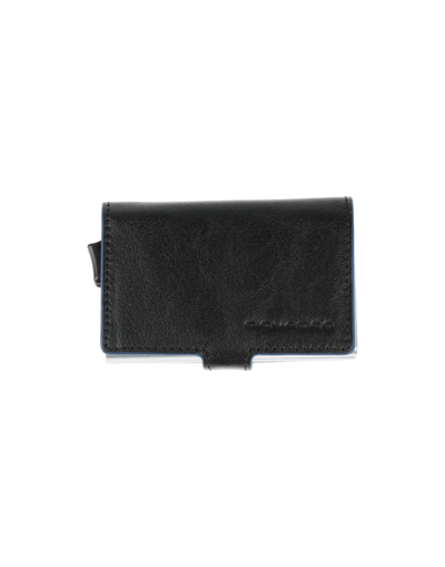 Shop Piquadro Wallet Black Size - Bovine Leather