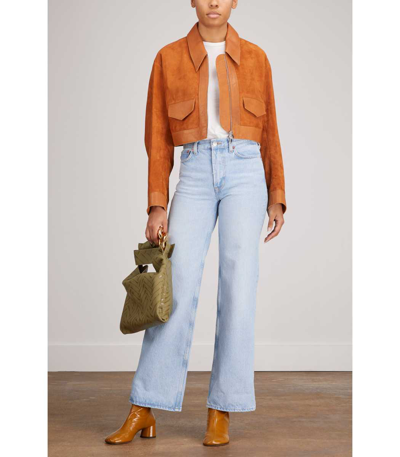 Shop Khaite Combly Jacket In Sienna In Orange