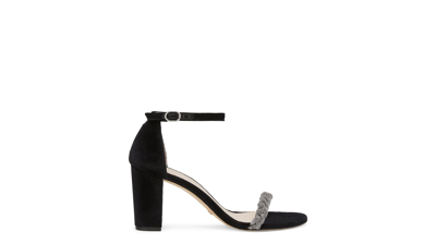 Shop Stuart Weitzman Nearlynude Highshine Sandal The Sw Outlet In Black