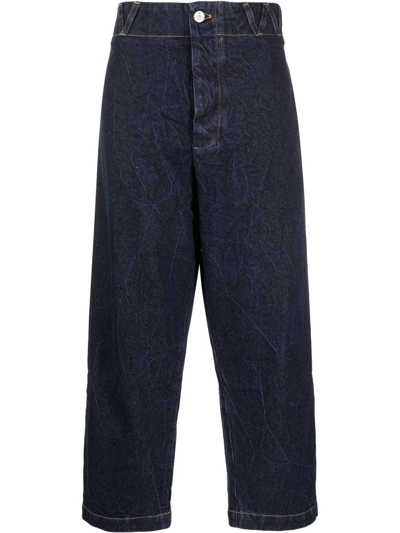 Shop Vivienne Westwood Alien Wide-leg Jeans In Blue
