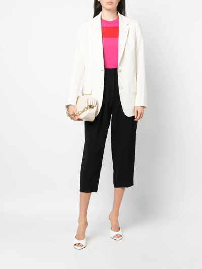 Michael Michael Kors High-waisted Cropped Trousers In Black