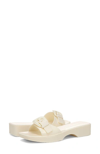 Shop Veronica Beard Davina Jelly Slide Sandal In White