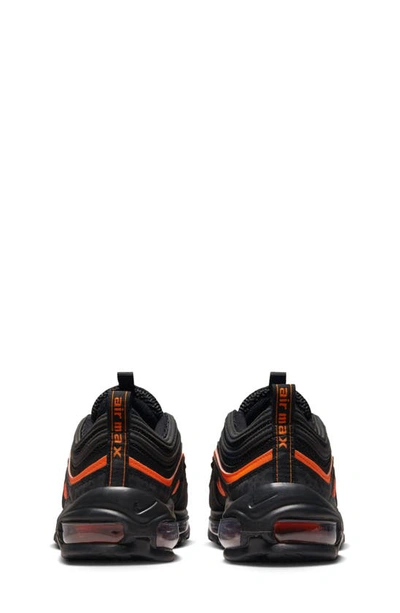 Shop Nike Kids' Air Max 97 Sneaker In Black/ Black/ Orange