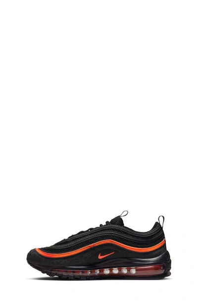 Shop Nike Kids' Air Max 97 Sneaker In Black/ Black/ Orange