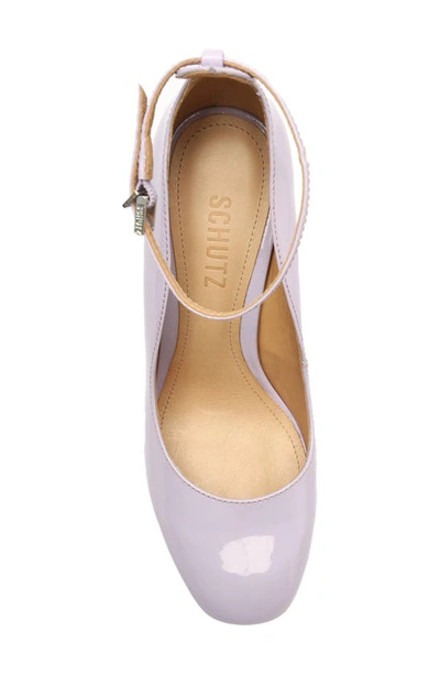 Shop Schutz Renee Ankle Strap Platform Pump In Lavender