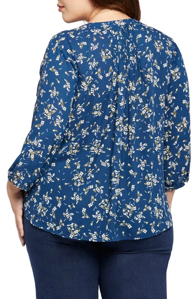 Shop Nydj Pintuck Back Yoke Top In Shannon Gardens