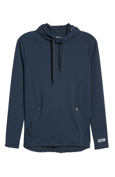Shop Barbell Apparel Stealth Stretch Hoodie In Navy